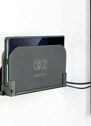 Monzlteck Wall Mount Bracket for Switch 2 Dock, Left Side TV Mount, Metal Construction, Space-Saving Design