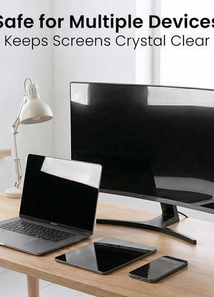 EVEO Screen Cleaner Spray - Large Screen Cleaner Bottle - TV Screen Cleaner, Computer Screen Cleaner, for Laptop, Phone, Ipad - Computer Cleaning kit Electronic Cleaner (1 Pack)