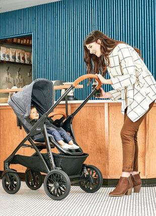 Chicco Corso LE ClearTex Modular Travel System with KeyFit Infant Car Seat | Canyon/Grey, baby travel stroller, 4 strolling modes, fits 4-30 lbs, newborn insert, one-hand compact fold