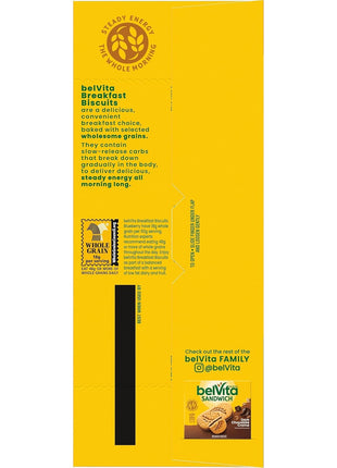 belVita Breakfast Bars Biscuits, Blueberry, Value Pack, 12 Packs (4 Biscuits Per Pack)