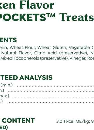 Greenies Pill Pockets for Dogs Small Size, Tablet Pill Treats for Dogs, Chicken Flavor, 3.2 oz. Pouch