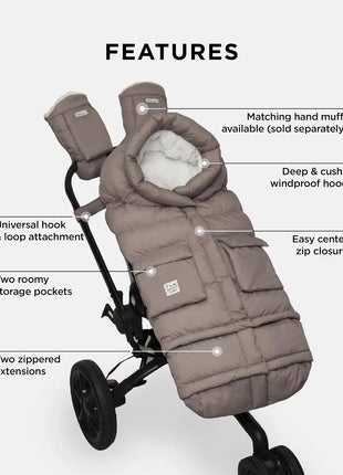 7AM Enfant Blanket 212 Evolution, Universal Adjustable Footmuff, 6M-4T | Unisex Water repellent Fleece Lined Warm Hooded Fits strollers & car seats Multi purpose baby winter cover Zippered Blanket