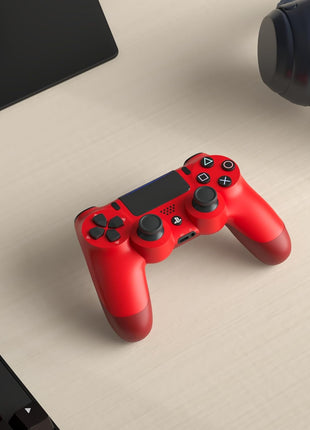 DualShock 4 Wireless Controller for PlayStation 4 - Magma Red (Renewed)