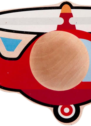 Melissa & Doug Vehicle Jumbo Knob Puzzle, Wooden Peg Puzzle for Toddlers, Educational Toy for Shape Recognition and Fine Motor Skills, Ages 1+