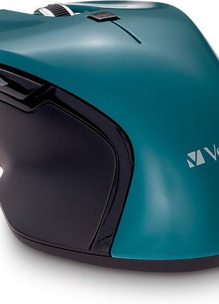Verbatim USB-C Wireless Blue LED Mouse, Teal, 2.4GHz