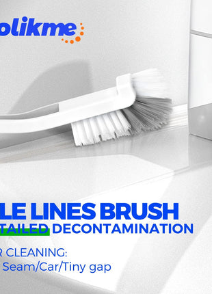 Holikme 7 Pack Deep Cleaning Brush Set, Scrub Pads with Scraper Tip for Pool Walls, Bathroom, Grout, Floor, Bike, Tub, Shower, Kitchen Surface (Green)