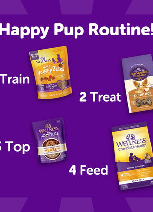 Wellness Puppy Treats, Natural, Training Treat, Grain Free, Soft Lamb & Salmon (8 Ounce Bag)