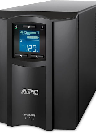APC 1000VA Smart UPS with SmartConnect, SMC1000C Sinewave UPS Battery Backup, AVR, 120V, Line Interactive Uninterruptible Power Supply