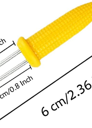 24 Pack Stainless Steel Corn Holders - Corn on the Grill & Cob Skewers for Home & BBQ Cooking