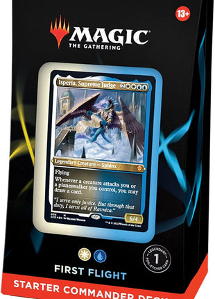 Magic: The Gathering Starter Commander Deck – First Flight (White-Blue) | Ready-to-Play Deck for Beginners and Fans | Ages 13+ | Collectible Card Games