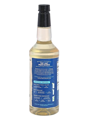 Top Hat East India Craft Concentrated Quinine Tonic Drink Syrup - 5x Natural Quinine Wellness Tonic Water Concentrate - Just Add Club Soda - 32oz bottle