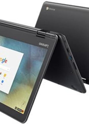 Lenovo 11.6 inch 300e Chromebook Touchscreen LCD 2 in 1- MediaTek M8173C Quad-core 2.1GHz 4GB LPDDR3 32GB Flash Memory Chrome OS Model 81H00000US (Renewed)