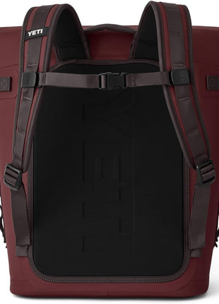 YETI Hopper M20 Backpack Soft Sided Cooler with MagShield Access, Wild Vine Red