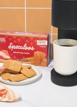 ChocZero Speculoos Cookies, Gluten Free, No Added Sugar, Spiced Windmill Keto Cookie, 30 Cookies Per Box, 9 Ounce (Pack of 1)