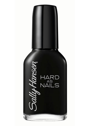 Sally Hansen Hard as Nails, Black Heart, Long Lasting, Chip Resistant, Opaque, Shiny Black Nail Polish