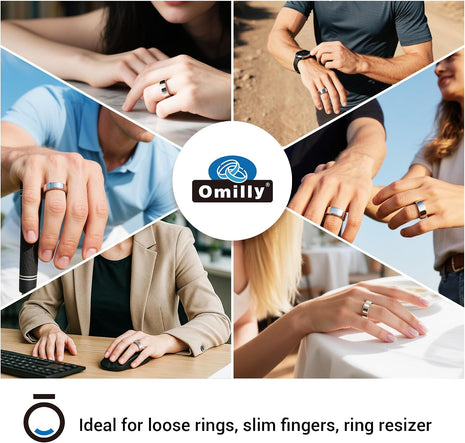 Smart Ring Size Adjuster - 120Pcs Invisible Fit for Oura Ring Gen 4/3, Samsung Galaxy Ring, Ultra Human Ring AIR, RingConn 2/1, Amazfit Helio - Loose Ring Sizing Kit, Comfortable & Discreet Accessorie