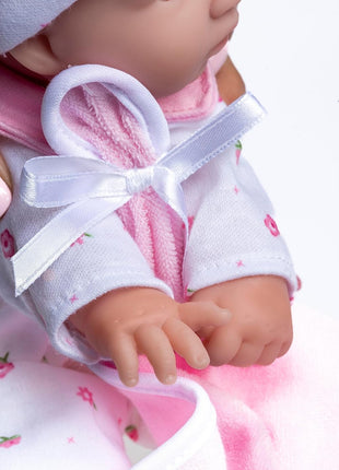 JC Toys La Baby Caucasian Baby Doll Set – 11 Inch Soft Baby Doll | Washable |Removable Pink Outfit w/ Hat & Blanket | For Children 12 Months +