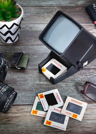 Kodak 35mm Slide & Film Viewer, LED Lighted, 3X Magnification, Handheld | Relive family memories & vacation photos instantly - no computer, software, or downloads needed; AC adapter sold separately.