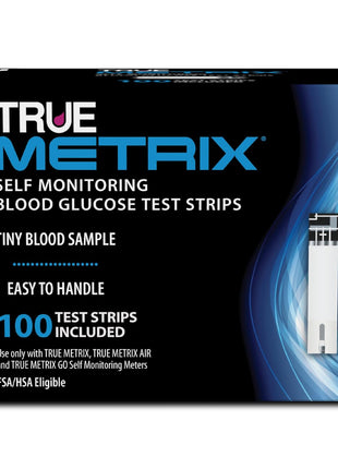 TRUE METRIX Self Monitoring Blood Glucose Test Strips, TRUE METRIX Family of Self Monitoring Blood Glucose Meters, Value Pack, 100 Count