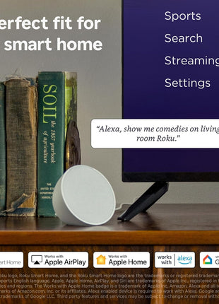 Roku Express | HD Roku Streaming Device with Standard Remote (no TV controls), Free & Live TV