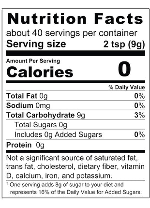 Wholesome Sweeteners 12-Ounce Allulose Sweetener, Zero Calorie Sugar Substitute, Keto Friendly, Non GMO, Non-Erythritol, Gluten Free & Vegan Sweetener, 1 Pack