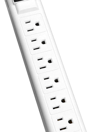 V7 SA0712W-9N6 7-Outlet Home/Office Surge Protector, 12 ft Cord, 1050 Joules – White