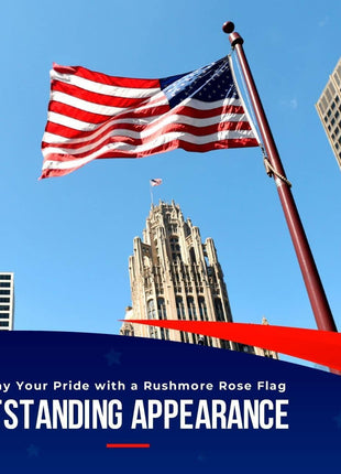 American Flag Made in USA | American Flags for Outside 3X5 | Premium US Flag 3X5 Heavy Duty Outdoor with Embroidered Stars and Sewn Stripes.