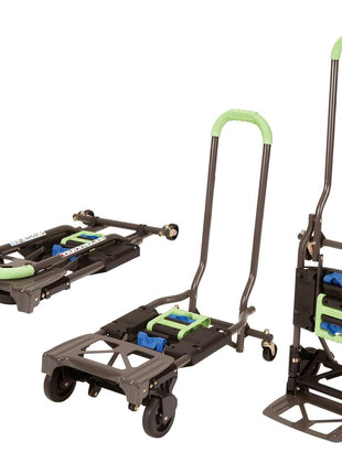 COSCO Shifter Multi-Position Folding Hand Truck and Cart, 300 lb. Weight Capacity, Green, 12222PBG1E