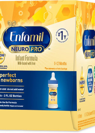 Enfamil NeuroPro Baby Formula, Brain Building Duo DHA & MFGM, Exclusive Immune Supporting HuMO6 Blend, Powder Infant Formula, Baby Milk, 2 Fl Oz, 24-Pack