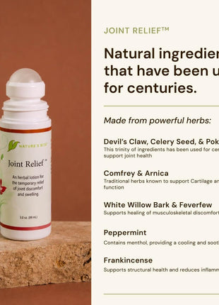 Nature's Rite Joint Relief Cream, Fast Acting with Cooling and Soothing Effect, Deep Remedy Cream - Roll-on 3 oz Tube