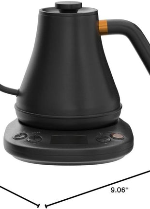 Mecity Electric Kettle Gooseneck Pour Over Kettle ±1°F Temperature Control Quick Heating Water Boiler for Coffee & Tea & Formula Auto Shut Off Tea Kettle 1200 Watt, 0.8L, Matt Black, Barista Edition