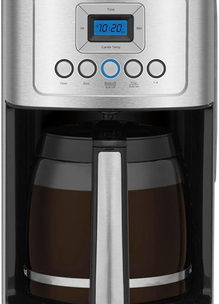Cuisinart 14 Cup Coffee Maker, Programmable PerfecTemp Glass Carafe Coffee Machine with 1 4 Cup Setting, Brew Strength Control and Brew Pause, Stainless Steel, DCC 3200NAS