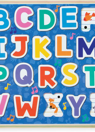 Melissa & Doug® Ms. RachelTM Wooden Phonics Alphabet Sound Puzzle with Light-Activated Sound Effects, 26-Piece Toddler Toys for Boys and Girls Ages 2+ Years - FSC Certified