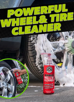 Chemical Guys Car Cleaning Kit - With Car Wash Soap, Wheel Cleaner, Total Interior, Car Wash Mitt - Interior and Exterior Wash Kit With Vehicle Cleaning and Detailing Accessories - 7 Item Kit