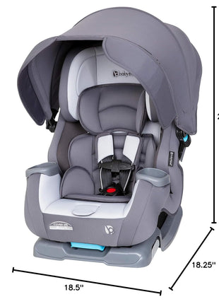 Baby Trend Cover MeTM 4-in-1 Convertible Car Seat, Vespa – Built-in Canopy, 4-Stage Growth System, Plush Comfort Padding, Multi-Position Recline