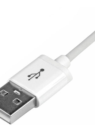 StarTech 3ft/1m USB-A to Lightning Cable, White, Charge & Sync (USBLT1MW) | Apple 8-pin Lightning to USB-A Male, For iPhone iPod iPad, Reversible connector, USB 2.0 480Mbps