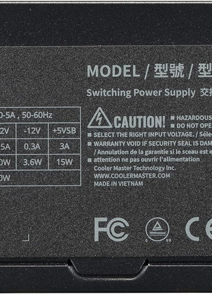 Cooler Master MWE Gold 750 V3 Power Supply, PCIe 5.1 Ready | Certification Cybenetics Platinum & Noise A, 80 PLUS Gold, 750W, ATX 3.1, 12V-2x6 Cable, Zero-RPM Silent Mode, Fully Modular