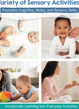 Lulu & You Baby Activity Cards - Playtime Ideas Focused on Baby Development and Stimulation - Newborn Activities from Birth to 1 Year – 0-12 Months Old Baby Must Haves - Baby Activity Book
