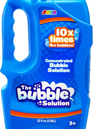JOYIN 32 OZ Concentrated Bubble Solution for Bubble Machines (Up to 2.5 Gallons), Concentrated Solution Refills for Machine, Wands, Blower, Easter, Kids, Parties
