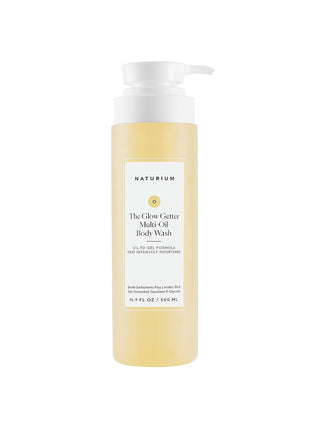 Naturium The Glow Getter Multi-Oil Hydrating Body Wash, Gentle Cleanser, 16.9 oz
