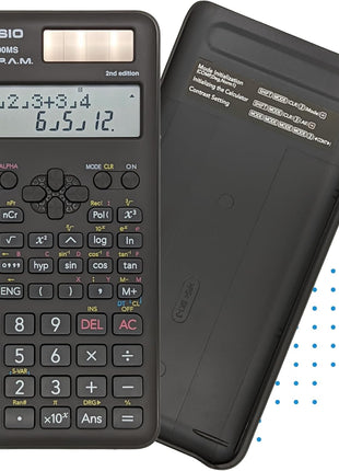 Casio fx-300MS Plus 2nd Edition – Standard Scientific Calculator with 2-Line Display | 10-Digit LCD, Trig, Stats, Fractions | Ideal for High School Algebra, Trigonometry & Test Prep