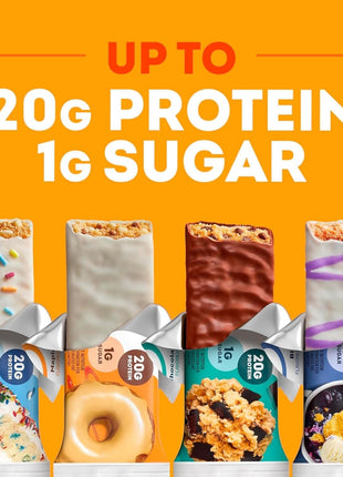 ONE Maple Glazed Doughnut Protein Bars, 20g Protein, Gluten Free, 12 ct | 20g Protein, 1g Sugar, Protein Snack for Breakfast, Workout and Travel, 12 Snack Bars with Whey Protein Isolate
