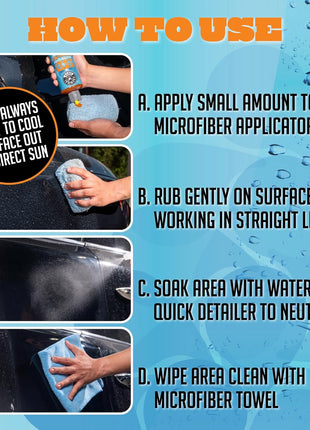 Chemical Guys Heavy Duty Water Spot Remover Gel for Paint, Glass, and Metal - Mineral and Water Spot Remover for Cars, Trucks, Motorcycles, RVs & More - 16 oz