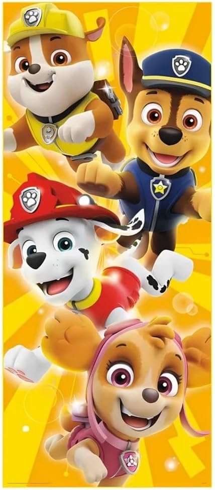 Paw Patrol Door Multicolor Poster   27 inch x 60 inch (1 Pc)   Adorable Wall Decor for Kids Room, Perfect Celebratory Accessory for Fans