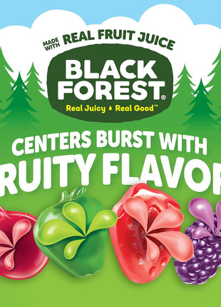 Black Forest, Juicy Burst, Fruit Flavored Snacks, Mixed Fruit Flavors, A Juicy Burst of Natural Flavors, Made with Real Fruit Juice, 0.8 oz 40 ct