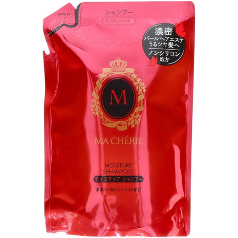 (Value Pack of 2) Macheri Moist Sture Shampoo Refill, 12.8 fl oz (380 ml) x 2 Packs