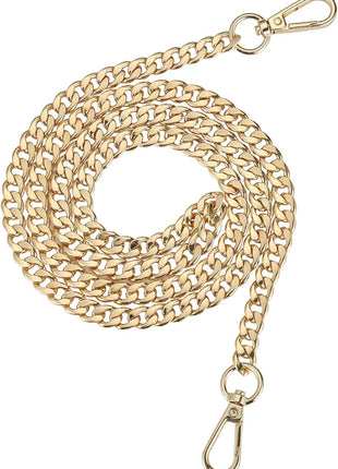 Purse Chain Strap Crossbody Bag Chains Strap Handbag Chain Replacement Leather Chain Straps 47.2 inch