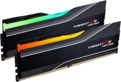 G.SKILL Trident Z5 Neo RGB Series DDR5 RAM (AMD EXPO) 64GB (2x32GB) 6000MT/s CL26-36-36-96 1.45V Desktop Computer Memory U-DIMM - Matte Black (F5-6000J2636H32GX2-TZ5NR)