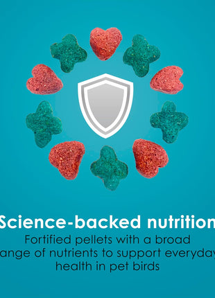 Kaytee Forti-Diet Pro Health Nourish+Protect Cockatiel Food, Comprehensive Nutrition Backed by Science, Digestive Health, Immune Support, 5 pounds