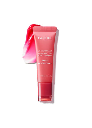 LANEIGE Lip Glowy Balm: Sheer Tinted Lip Treatment Balm Tube with Shea & Murumuru Butters for Hydrating, Moisturizing, Glossy, Non-Sticky Shine, Berry | Korean Skin Care